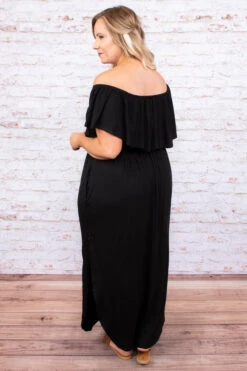 By The Boardwalk Maxi Dress, Black -Deals Swish Tex Store DSC 2665