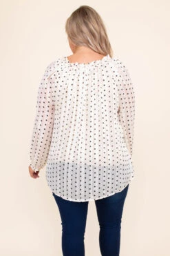 Connect These Dots Blouse, Cream -Deals Swish Tex Store DSC 6214 951998ab befc 448c 90e6 dc134e8112bc