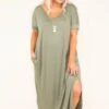 All Summer Long Maxi Dress, Light Olive