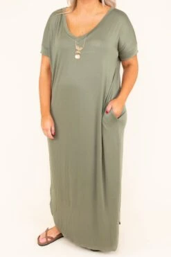 All Summer Long Maxi Dress, Light Olive -Deals Swish Tex Store DSC 8377