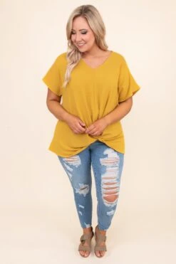 Hiding My Heart Blouse, Mustard -Deals Swish Tex Store DSC 8751 Edit dd56bd63 dbaf 4428 b485 b086e7ee0815