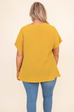 Hiding My Heart Blouse, Mustard -Deals Swish Tex Store DSC 8753 0516f2fe 73c1 4c73 95c5 9213d0b140bc