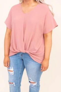 Hiding My Heart Blouse, Mauve -Deals Swish Tex Store DSC 9543