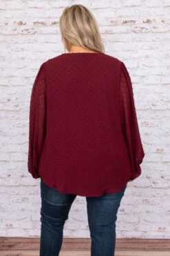 What About Love Blouse, Burgundy -Deals Swish Tex Store DSC 9976 Edit 1f2aa3e7 1edc 4c2a b59a 28f0713c5e90