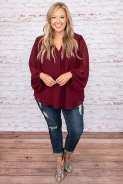 What About Love Blouse, Burgundy -Deals Swish Tex Store DSC 9978 Edit de99cd3f 6782 4eac be03 920ad5b8f32c
