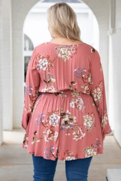 Dainty Petals Top, Terracotta -Deals Swish Tex Store DaintyPetalsTop Terracotta 4765