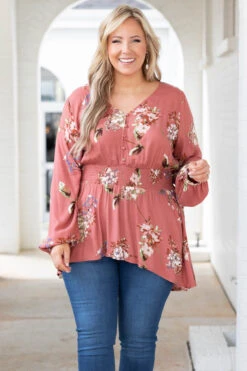Dainty Petals Top, Terracotta