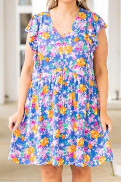 Dancing Around You Dress, Royal Multi 11 Dancing Around You Dress, Royal Multi -Deals Swish Tex Store DancingAroundYouDress RoyalMulti 2