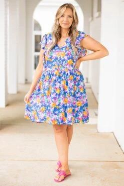 Dancing Around You Dress, Royal Multi 10 Dancing Around You Dress, Royal Multi -Deals Swish Tex Store DancingAroundYouDress RoyalMulti 5