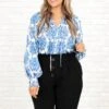 Don't Forget Your Smile Top, Blue -Deals Swish Tex Store Don tForgetYourSmileTop Blue 9246