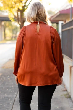 Embrace The Joy Top, Rust -Deals Swish Tex Store EmbraceTheJoyTop Rust