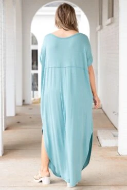 Enchanting Memory Maxi Dress, Nile Blue -Deals Swish Tex Store EnchantingMemoryMaxiDress NileBlue 1941