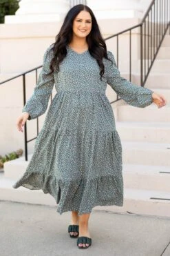 Enjoy The Moment Dress, Green -Deals Swish Tex Store EnjoyTheMomentDress Green 5