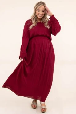 Eternal Hope Dress, Burgundy -Deals Swish Tex Store EternalHopeDress Burgundy 3