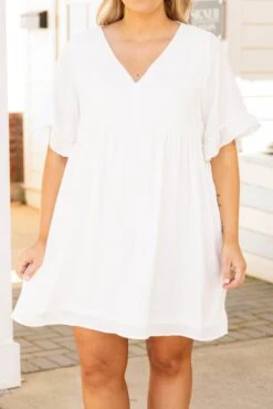Flow My Own Way Dress, Ivory -Deals Swish Tex Store FlowMyOwnWayDress Ivory 8655