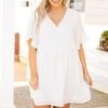 Flow My Own Way Dress, Ivory