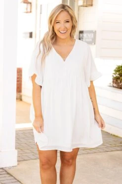 Flow My Own Way Dress, Ivory