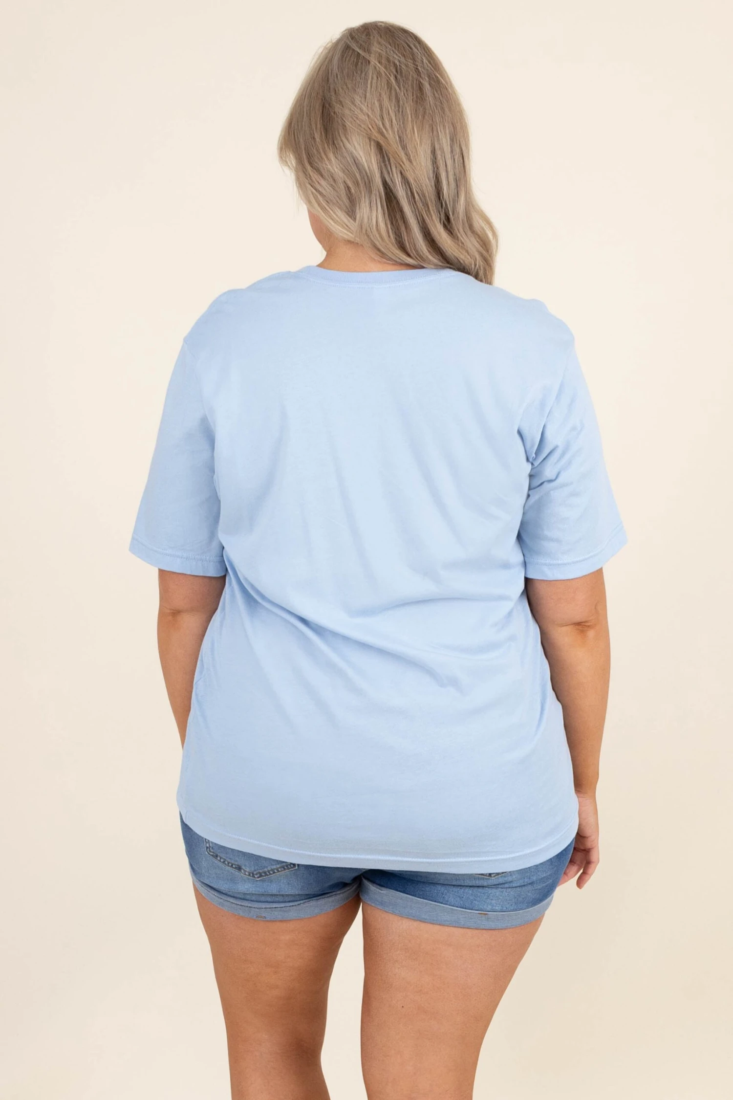 Flower Love Tee, Baby Blue 7 Flower Love Tee, Baby Blue - Image 5