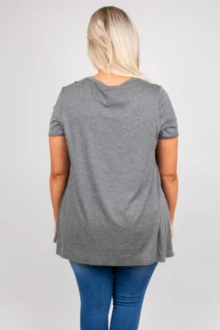 Game Day Vibes Top, Charcoal -Deals Swish Tex Store GameDayVibesTop Charcoal 6