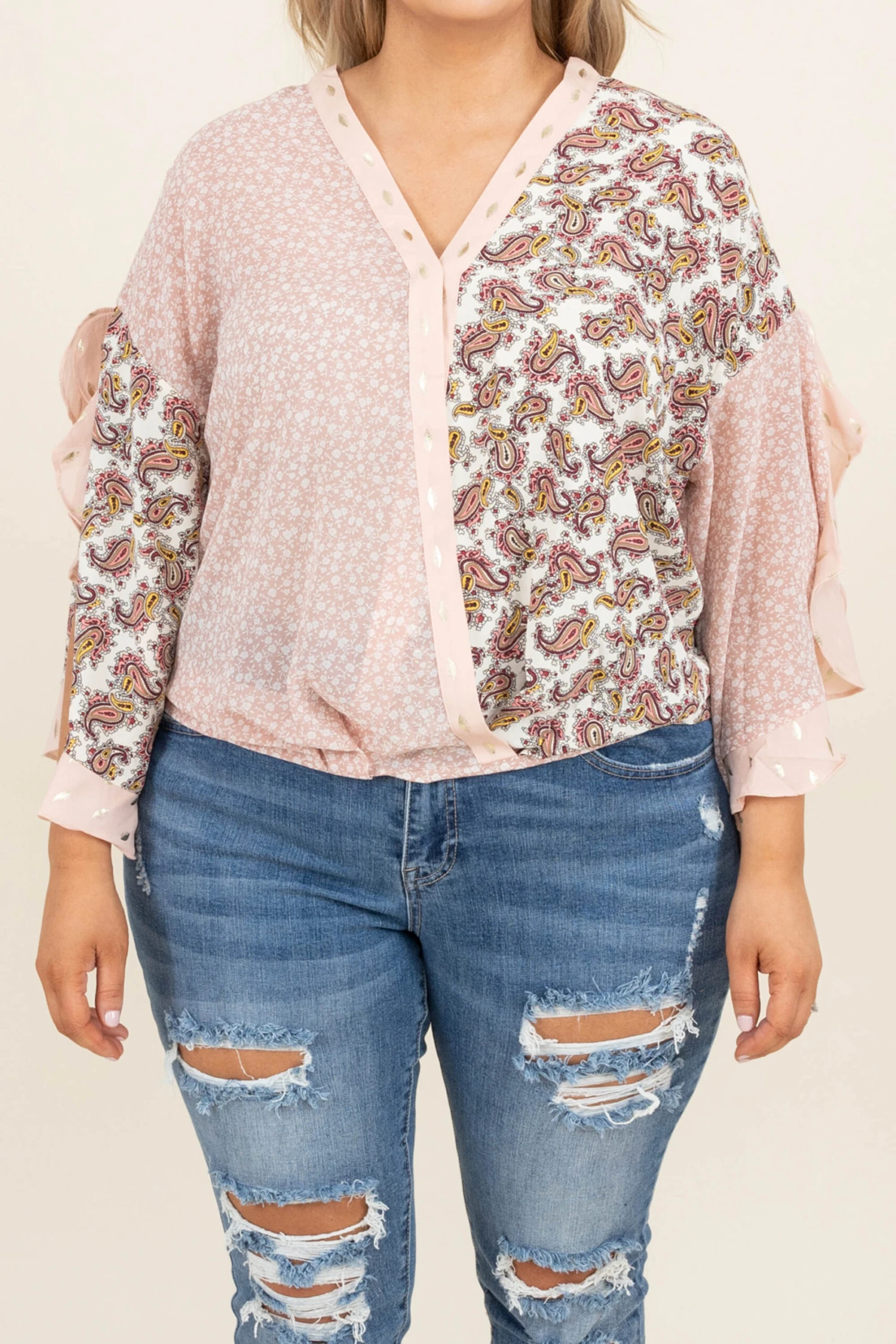 Go Wild Top, Blush Mix 6 Go Wild Top, Blush Mix - Image 4