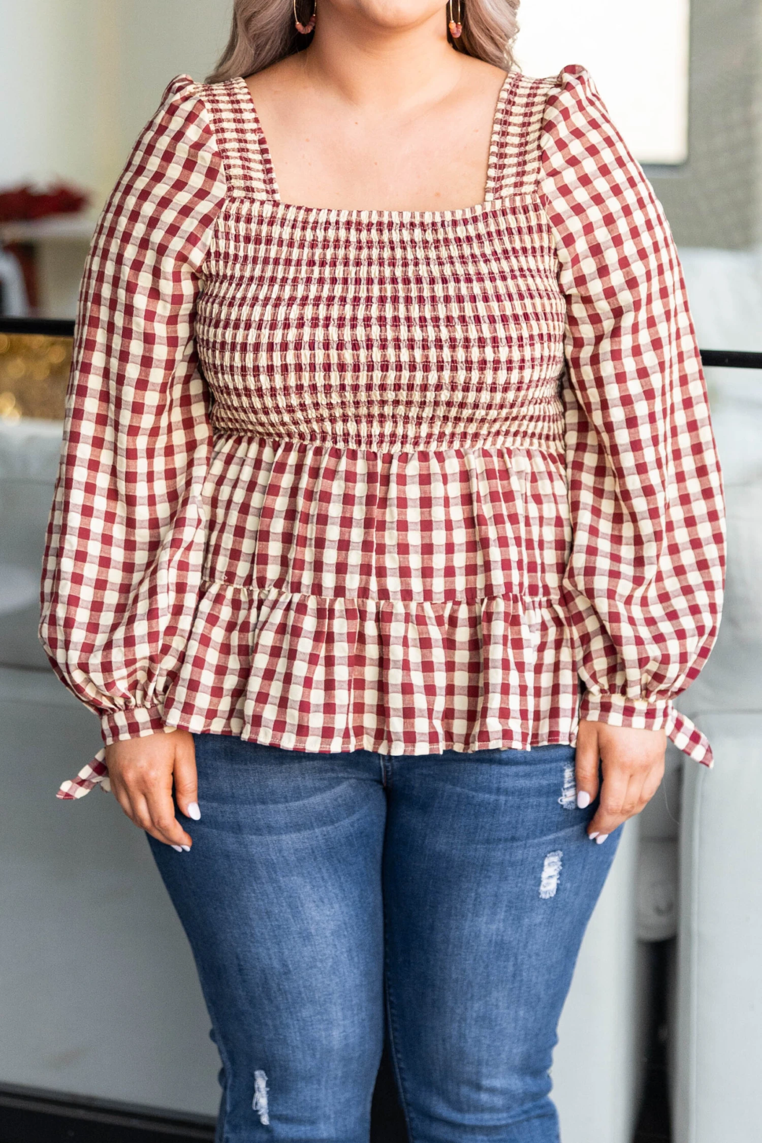 Good Morning Gorgeous Top, Burgundy 6 Good Morning Gorgeous Top, Burgundy - Image 4