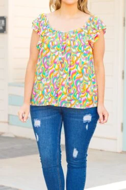 Got The Groove Top, Multi -Deals Swish Tex Store GotTheGrooveTop Multi 11