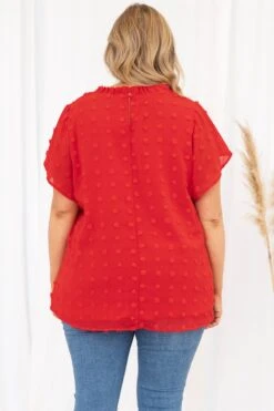 Graceful Simplicity Top, Red -Deals Swish Tex Store GracefulSimplicityTop Red 3173