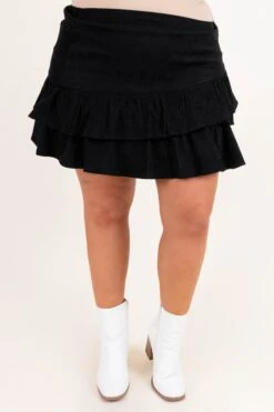 Happy To Hear Skirt, Black -Deals Swish Tex Store HappyToHearSkirt Black 5478 Copy