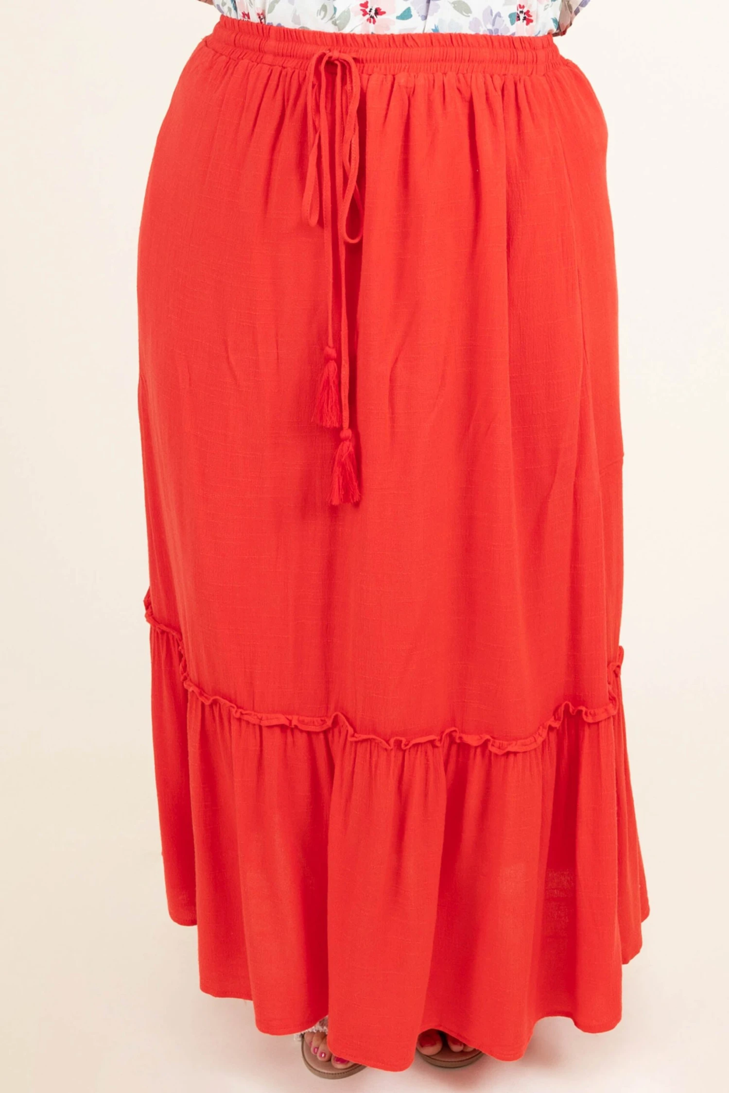 Hidden Paradise Skirt, Red 3 Hidden Paradise Skirt, Red