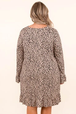 Hold On A Little Longer Dress, Taupe -Deals Swish Tex Store HoldOnALittleLongerDress Taupe 1