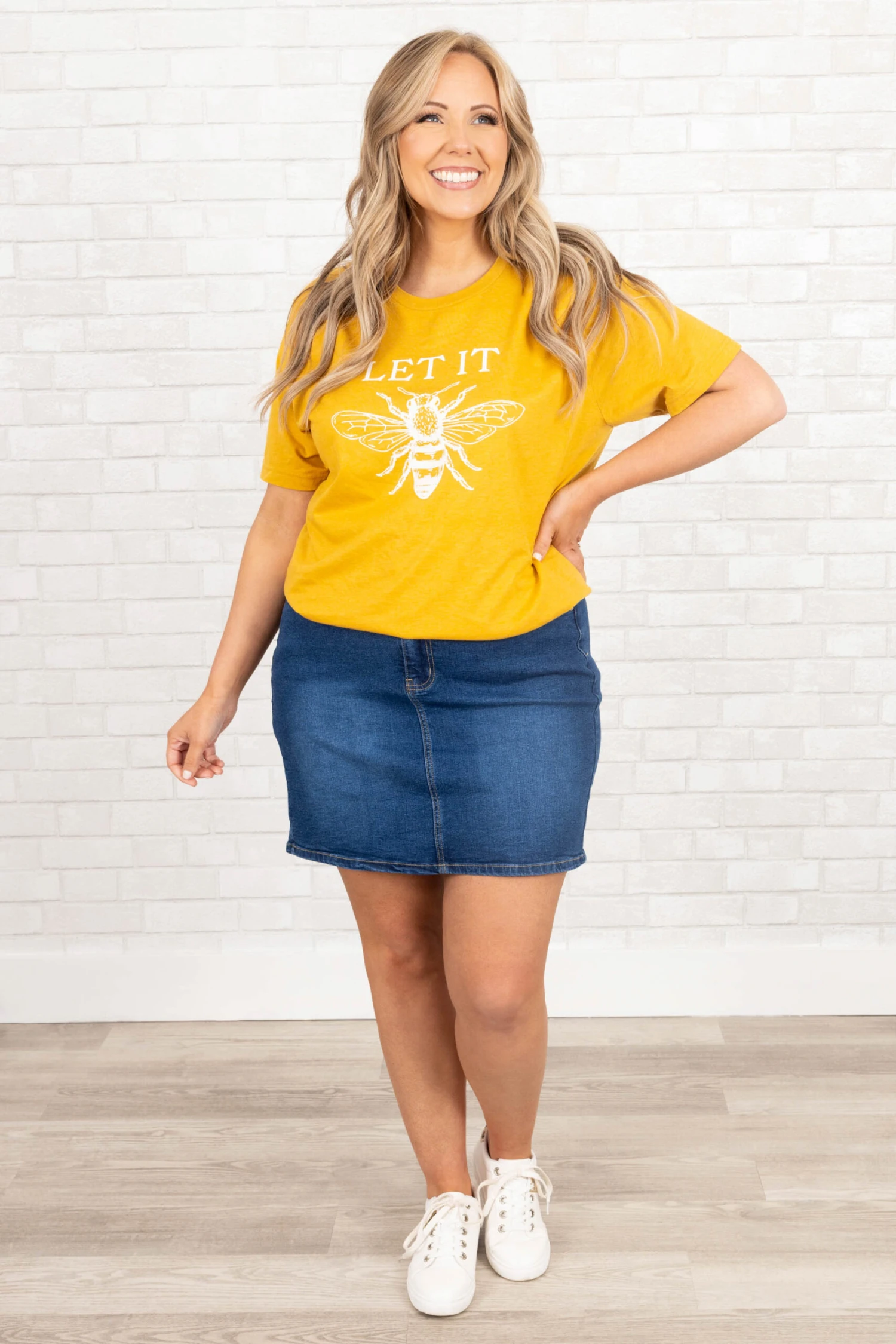 I Bet You Think About Me Skirt, Medium Wash 6 I Bet You Think About Me Skirt, Medium Wash - Image 4