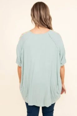 Imaginably Sweet Top, Mint -Deals Swish Tex Store ImaginablySweetTop Mint
