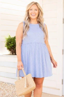 In A Heartbeat Dress, Ice Blue