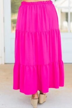 Inspired By Life Maxi Skirt, Hot Pink -Deals Swish Tex Store InspiredByLifeSkirt HotPink 1