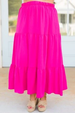 Inspired By Life Maxi Skirt, Hot Pink -Deals Swish Tex Store InspiredByLifeSkirt HotPink 2