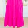 Inspired By Life Maxi Skirt, Hot Pink -Deals Swish Tex Store InspiredByLifeSkirt HotPink 3