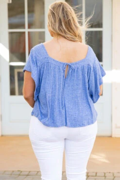 It's Too Late Top, Royal Blue -Deals Swish Tex Store It sTooLateTop RoyalBlue 0258