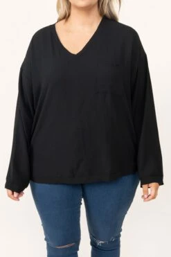 Just Wait And See Top, Black -Deals Swish Tex Store JustWaitAndSeeTop Black 2