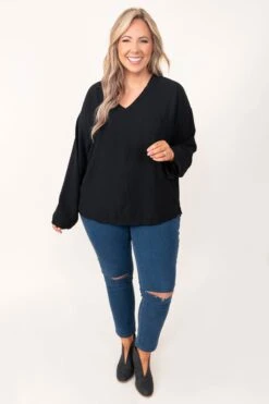 Just Wait And See Top, Black -Deals Swish Tex Store JustWaitAndSeeTop Black 3