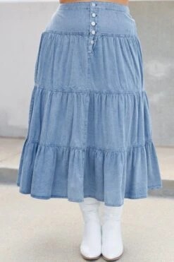 Living On My Mind Skirt, Blue