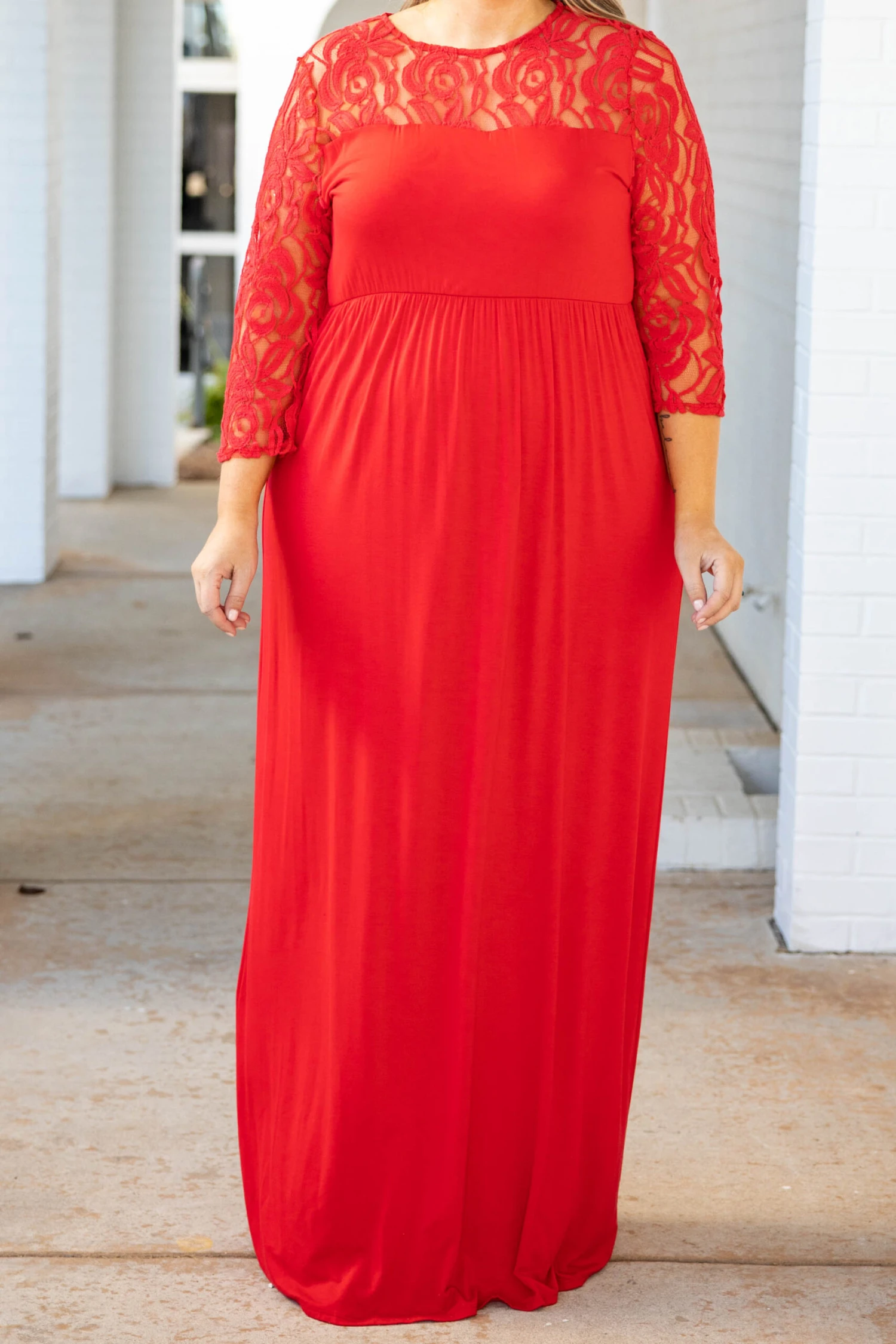 Looking Elegant Maxi Dress, Red 6 Looking Elegant Maxi Dress, Red - Image 4