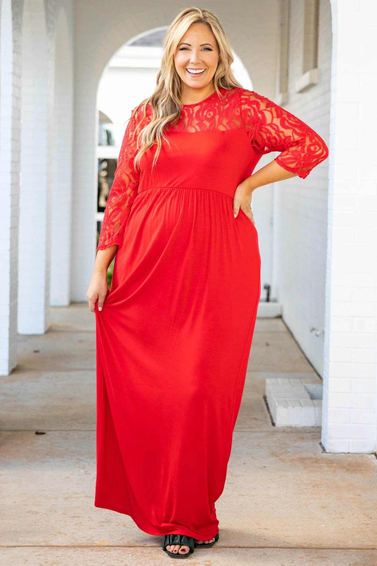 Looking Elegant Maxi Dress, Red 3 Looking Elegant Maxi Dress, Red
