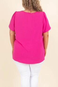 Looking For Love Top, Fuchsia -Deals Swish Tex Store LookingForLoveTop Fuchsia