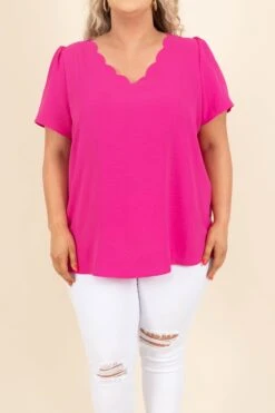 Looking For Love Top, Fuchsia -Deals Swish Tex Store LookingForLoveTop Fuchsia 5