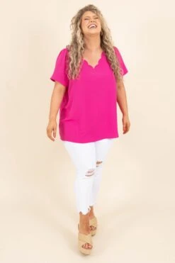 Looking For Love Top, Fuchsia -Deals Swish Tex Store LookingForLoveTop Fuchsia 8