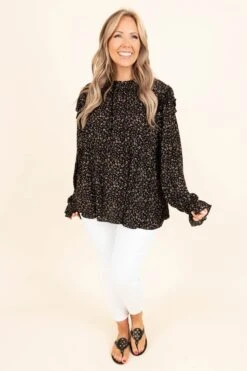 Looking Straight Ahead Top, Black -Deals Swish Tex Store LookingStraightAheadTop Black 9940