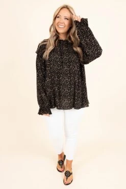 Looking Straight Ahead Top, Black -Deals Swish Tex Store LookingStraightAheadTop Black 9941