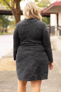 Lose My Breath Dress, Heather Black -Deals Swish Tex Store LoseMyBreathDress HeatherBlack 9400