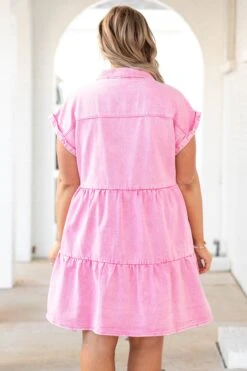 Lost In A Daze Dress, Pink -Deals Swish Tex Store LostInADazeDress Pink 2207