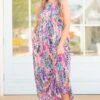 Love On The Weekend Maxi Dress, Fuchsia -Deals Swish Tex Store LoveOnTheWeekendMaxiDress Fuchsia 3